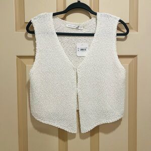 Altar'd State Cream Knit Vest